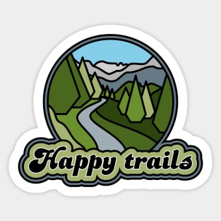 Happy Trails Sticker